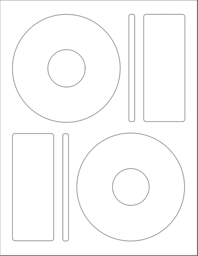 WL-5025 etichetă şablon grafică vectorială